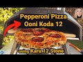 Pepperoni Pizza Cooked in Ooni Koda 12 using Ooni Karu 12 Pizza Stone!