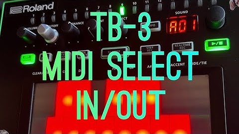 Roland TB-3 MIDI Select IN/OUT