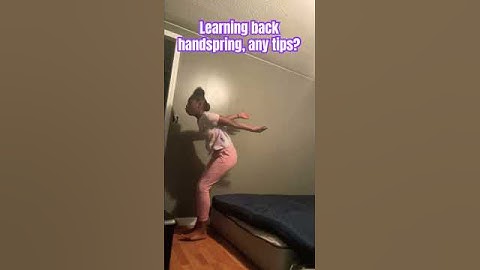 Any tips? Let me know! #backhandspring