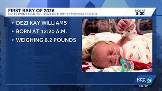 Welcome Dezi First baby of 2026 born at UnityPoint Methodist in Des Moines