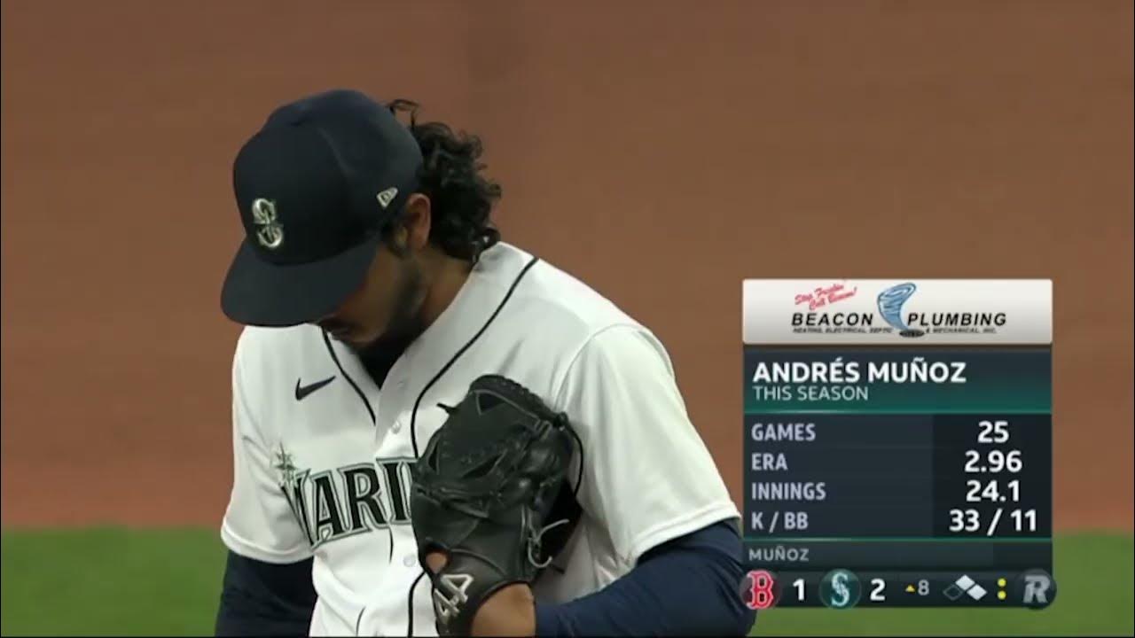 ANDRÉS MUÑOZ, MARINERS VS RED SOX 31 JULIO 2023 YouTube