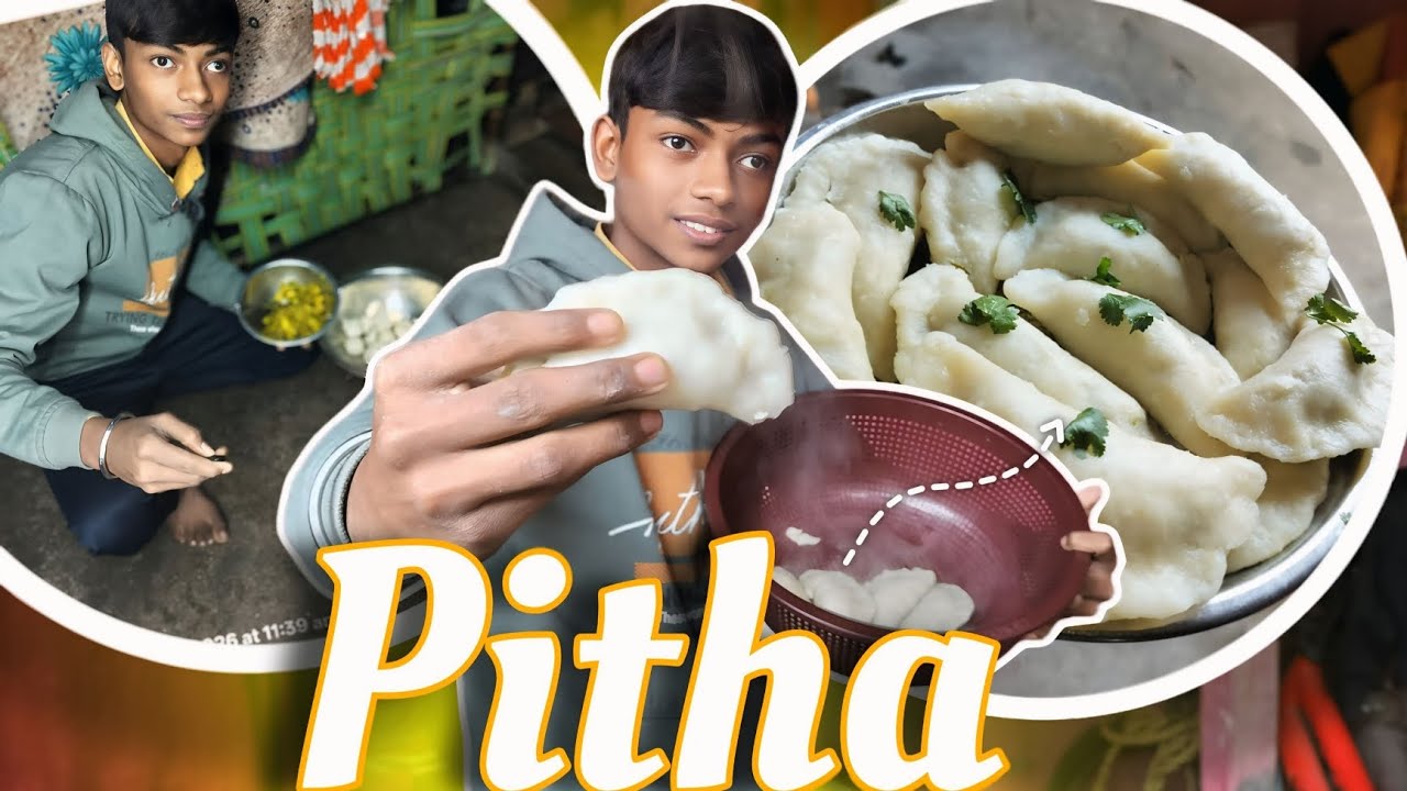 👀🤤Aaj Ghar Mein Bana Garma-Garam Pitha Desi Vlog🫣🤪 