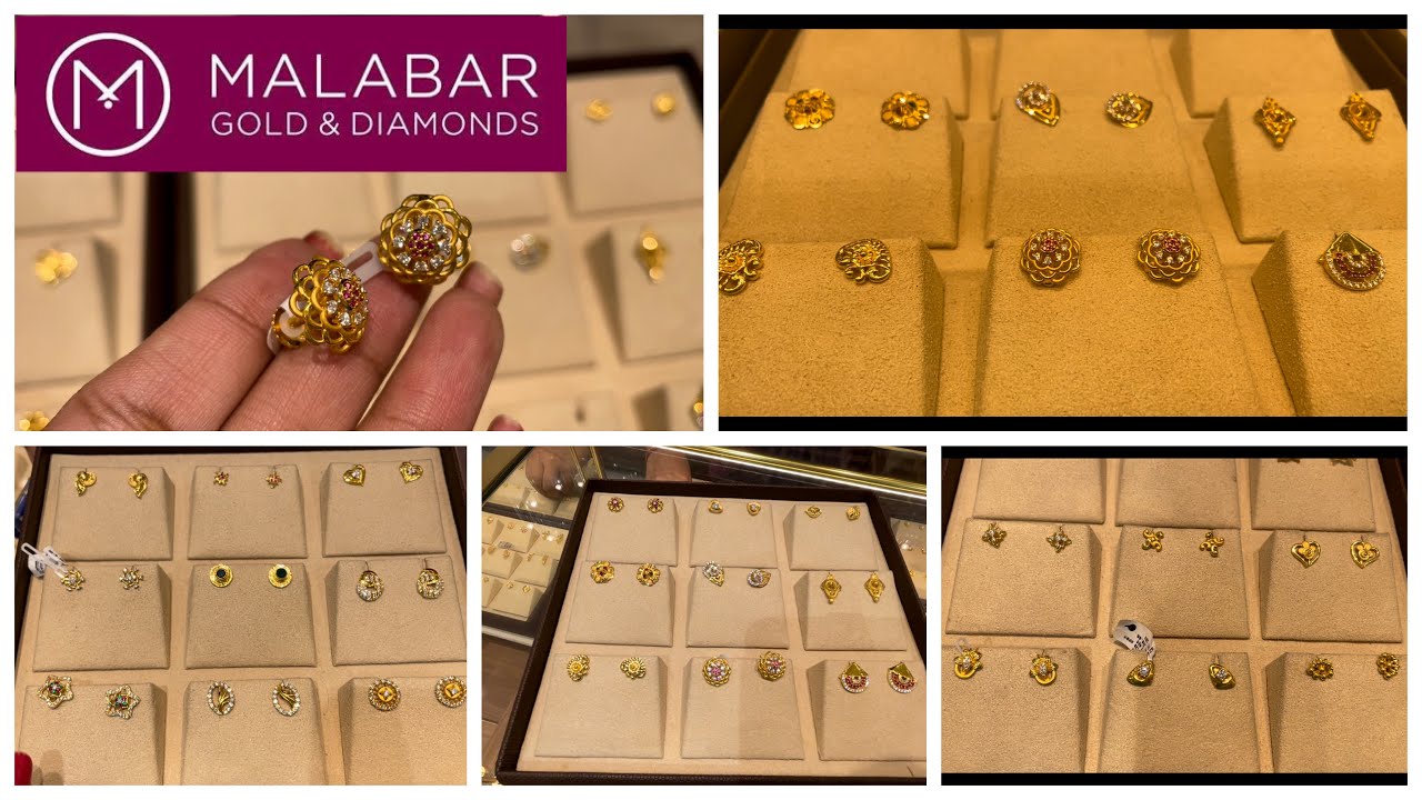 Buy Malabar Gold and Diamonds 18k Rose Gold & Diamond Earrings Online At  Best Price @ Tata CLiQ