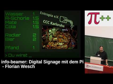 info-beamer: Digital Signage mit dem Pi – Pi and More 10 - Uni Trier - 24. Juni 2017