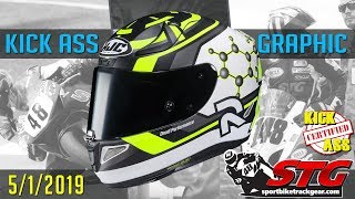 STG Kick Ass Helmet Graphic of the Week 5/1/2019  | Sportbike Track Gear
