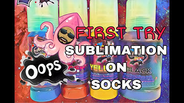 FIRST TRY SUBLIMATING SOCKS/HOW TO SUBLIMATE SOCKS WITH EPSON SUBLIMATION PRINTER/ T-SHIRT COLLEGE