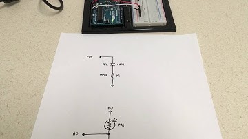 Photoresistor control of LED
