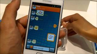 White Samsung Galaxy S2 - ChatON App Demo @ IFA 2011 screenshot 2