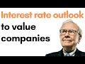 Warren Buffett on the interest rate outlook to value companies (1994)