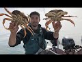 Catching MONSTROUS Dungeness Crabs at Sea!