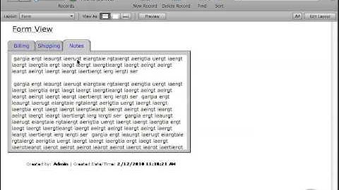 FileMaker Tutorial - 065 - Field Control