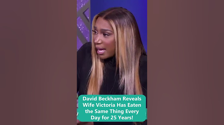 David Beckham Reveals Wife Victoria Has Eaten the Same Thing Every Day for 25 Years!