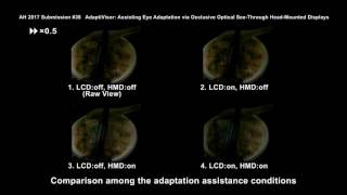 AdaptiVisor: Assisting Eye Adaptation via Occlusive Optical See-Through HMDs (AH2017)