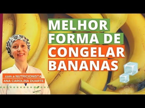 Vídeo: As bananas maduras podem ser congeladas?
