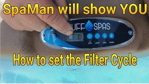 How to set the filter cycle for 104 degree water Temp.. BalBoa VS Pack... Tuff Spa TT650