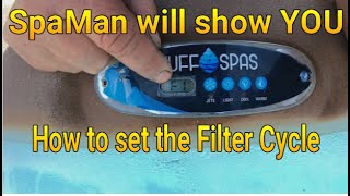 How to set the filter cycle for 104 degree water Temp.. BalBoa VS Pack... Tuff Spa TT650
