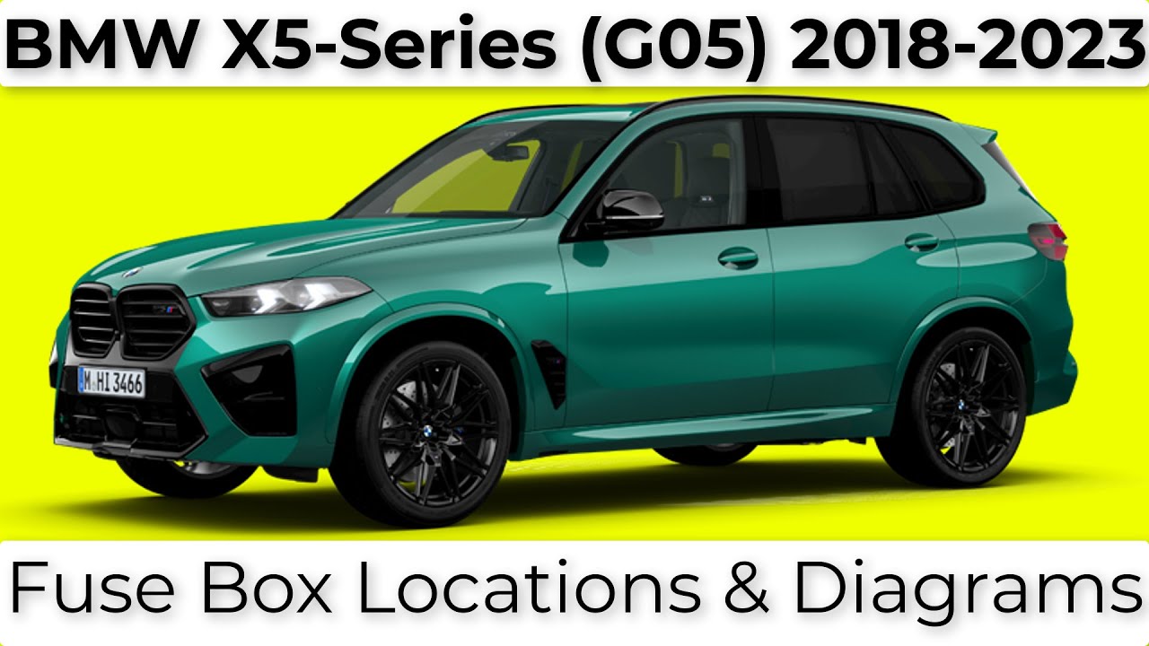 BMW X5Series [G05] 20182023 Fuse Box diagrams, locations and layouts