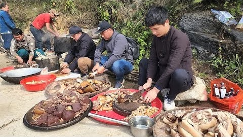 Mở Đại tiệc lớn nhất Ngoài trờ làm đường Sủng Trà toàn món ngon khó cưỡng. Nguyễn Tất Thắng