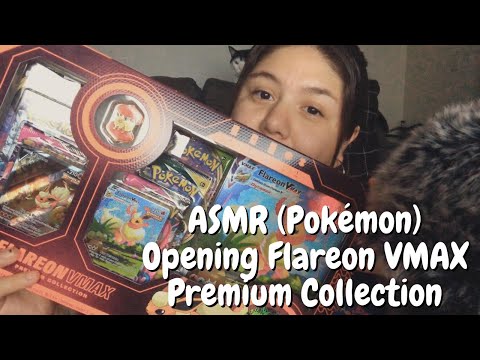 ASMR| Opening Flareon VMAX Premium Collection (Pokémon Cards)