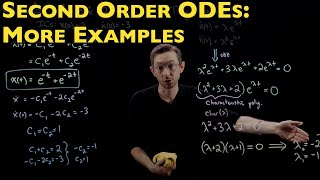 More Examples of Second Order Differential Equations