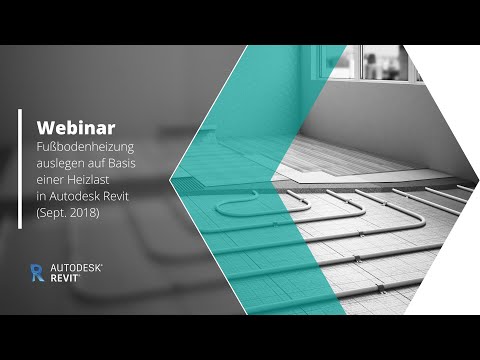Fussbodenheizung auslegen mit liNear in Autodesk Revit