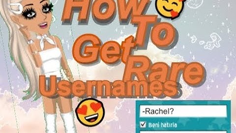 How to get a rare username on msp!