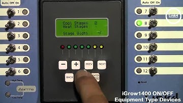 iGrow1400 ON/OFF Equipment Type Programming