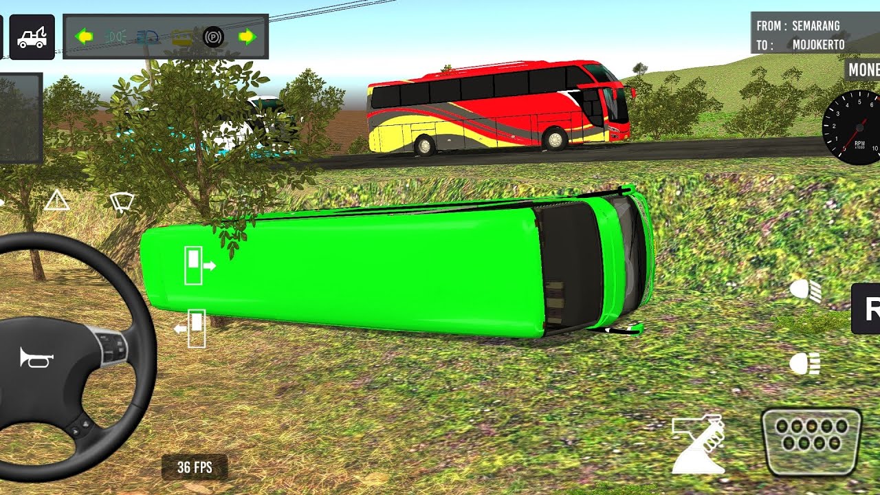 BUSSID Season 2 – Part 90 😨 | Most Dangerous Mountain Road Ever🔥 couch bus simulator India 🌲