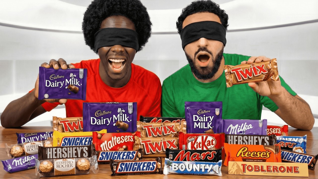 BLINDFOLD GUESS THE CHOCOLATE!