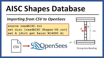 Accessing the AISC Steel Shapes Database in OpenSees