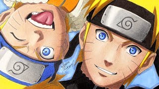 DESENHANDO NARUTO COM LÁPIS DE COR screenshot 1