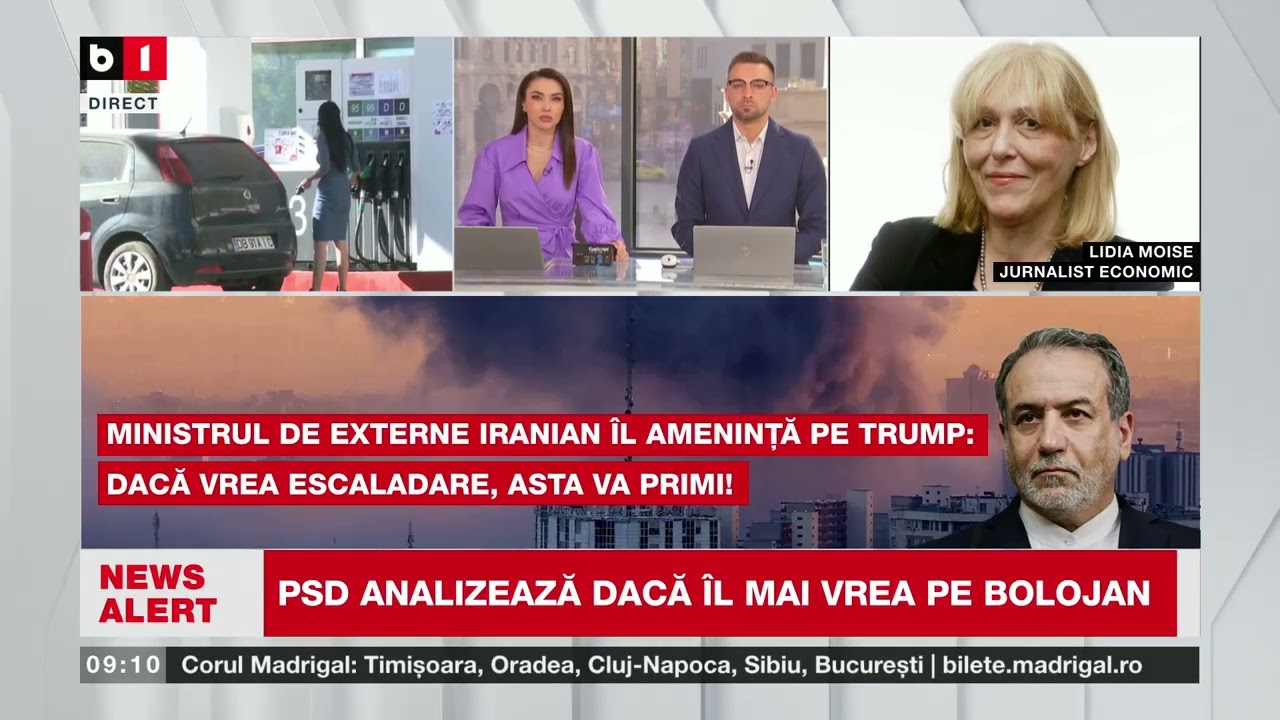 LIDIA MOISE, JURNALIST ECONOMIC, DESPRE PREȚUL LITRULUI DE CARBURANT ȘI POSIBILE MĂSURI_Știri B1TV