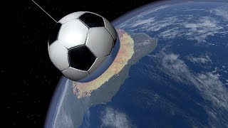 Giant Football Collides With Brazil - Universe Sandbox