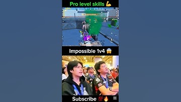 Impossible 1v4 😱pro level skills 💪#jonathangaming #pubgmobile