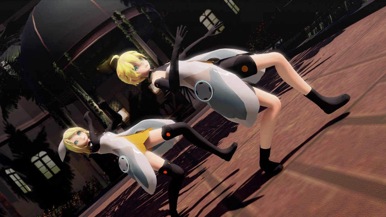 【MMD】 Scream ～ Synchro Harmonics len and rin ～【撮り直し】 - YouTube