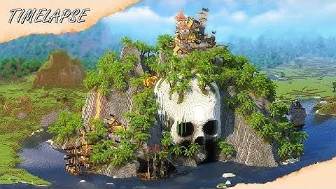 Minecraft build- Pirates skull island build #minecraftbuilds #timelapse 