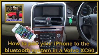 How to pair your iPhone to the bluetooth system in a Volvo XC60