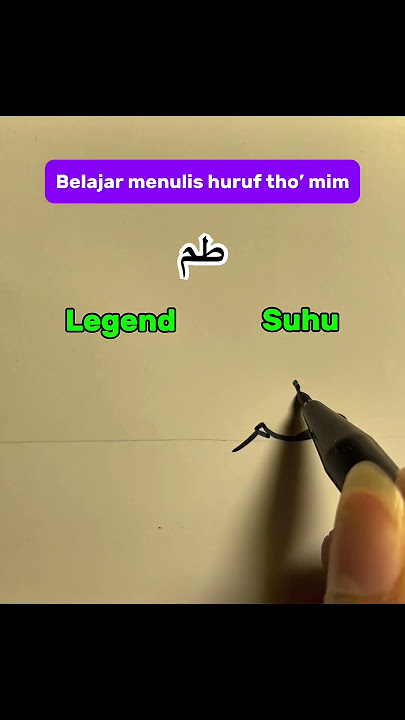 Belajar menulis huruf tho’ mimطم #artist#kaligrafi#calligraphy#khot#خط #belajar#learning#tutorial