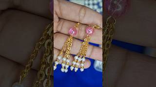 2 minutes earrings hack ✨️ #creative #handmade #diy #earrings #pinterest #easy