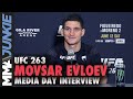 Movsar Evloev forecasts rough night for Hakeem Dawodu | UFC 263 media day