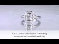 Cushion cut diamond engagement ring  pams engagement ring  vanessa nicole jewels