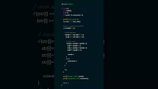 C Program: Count Vowels and Consonants in String |  #clanguage #cprogramming #codingtips