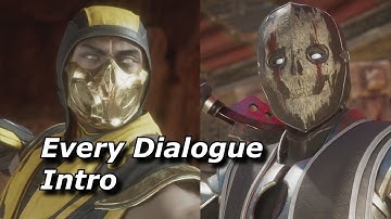 MK11 - Scorpion vs Noob Saibot - All intro dialogue