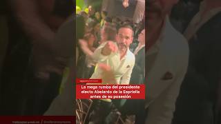 La mega rumba del presidente electo Abelardo de la Espriella antes de su posesión