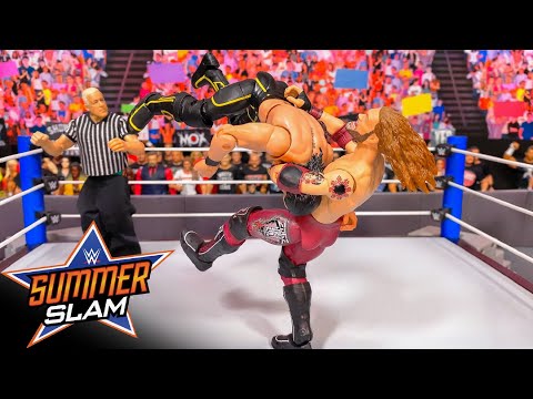 EDGE VS SETH ROLLINS WWE SUMMERSLAM ACTION FIGURE MATCH!