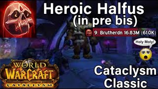 Heroic Halfus Wyrmbreaker 25 | Cataclysm Classic Blood Tank (pre bis no 359 raid pieces) 61k DPS