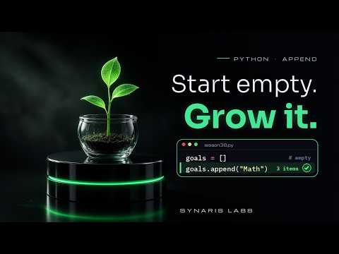 Build a Python List From Empty With append() #38