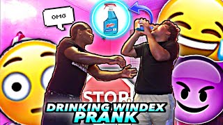 Drinking WINDEX Prank On Older Brother 😂🧪 * HE LEAVES ME *