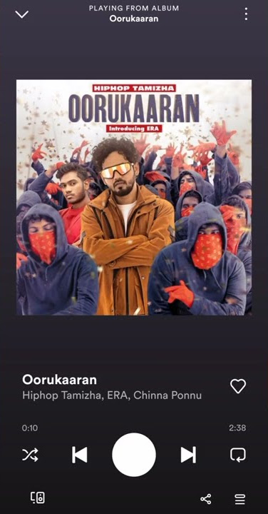 Oorukaaran song | Oorukaaran full song | hiphoptamizha | Spotify | hiphoptamizha, ERA, chinna  ponnu