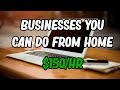 6+ Businesses you can do FROM HOME (No dropshipping involved!)